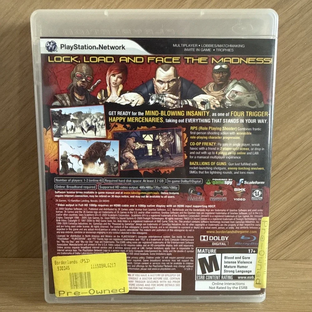 Borderlands (Sony‎ PlayStation 3, 2009)